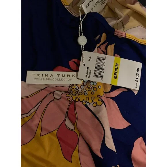 Trina Turk Swim Swim Cover Up Floral Dress Size Medium New With Tag - Picture 5 of 7